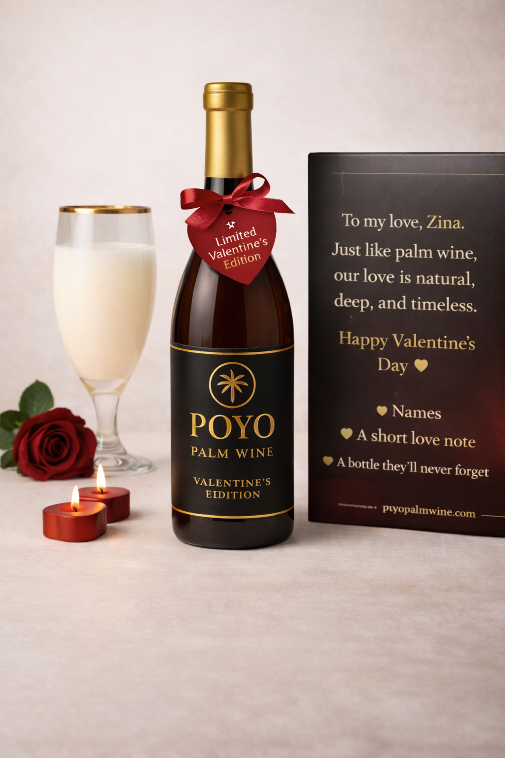 POYO Palm Wine – Valentine’s Edition (Personalized Love Label)