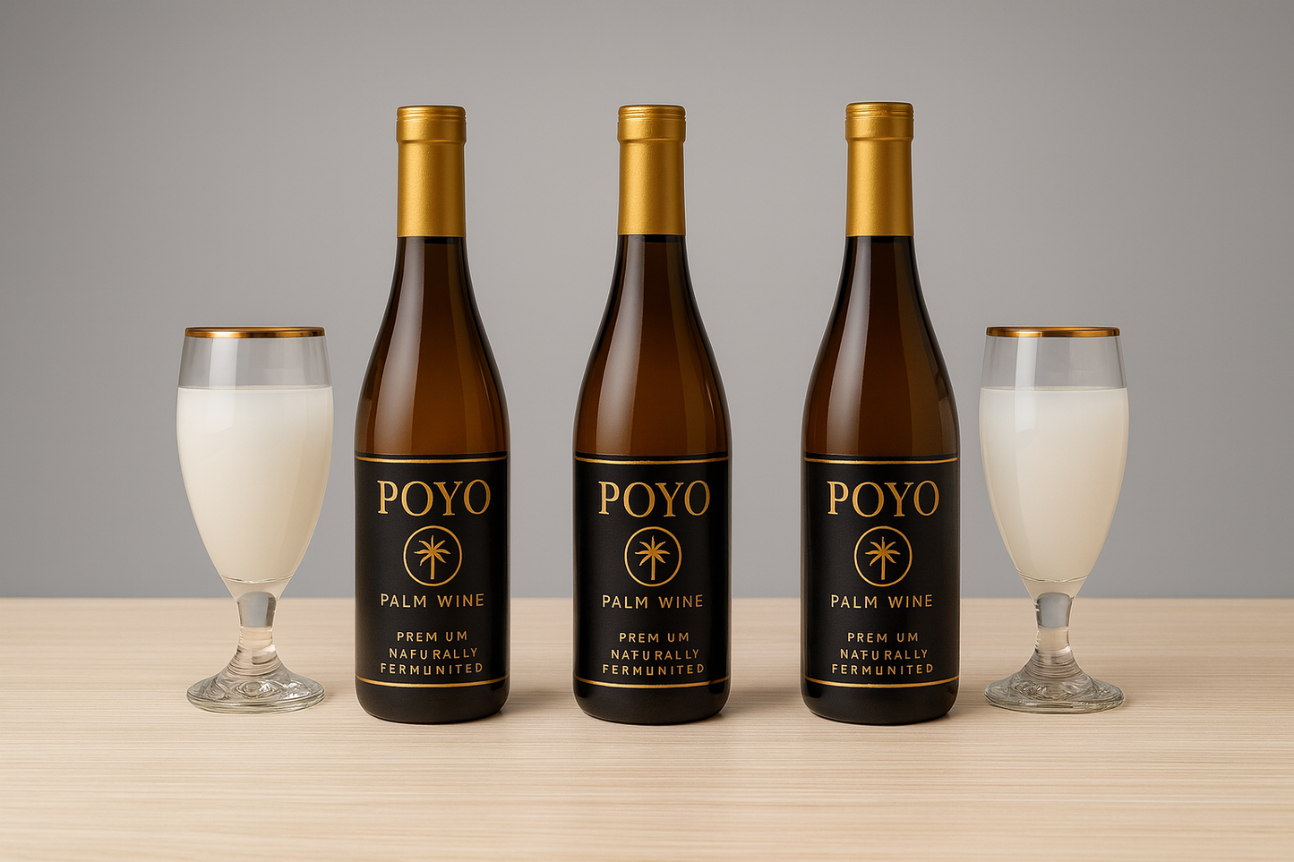 POYO Trio POYO Palm Wine Trio Pack – Premium Naturally Fermented Palm Wine (3 Bottles) 750 ML