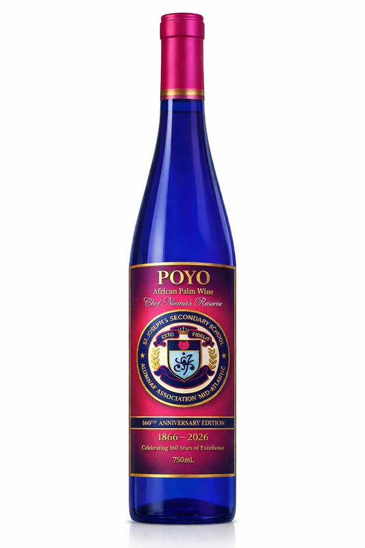 POYO African Palm Wine – St. Joseph’s 160th Anniversary Reserve. Ships April 10th